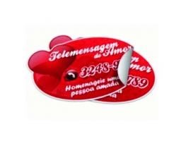 Adesivos - 250 ADESIVO 5x4 CM PAPEL AUTOCOLANTE C/ BRILHO FRENTE 4x0 CORES