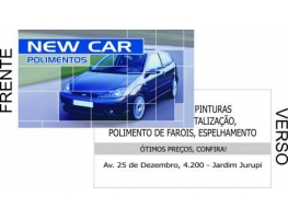 Cartão de Visita Brilho - 500 CARTÕES 88x48mm PAPEL 250GR. COLORIDO COM APLICAÇÃO DE VERNIZ BRILHO FRENTE - VERSO PRETO SEM VERNIZ